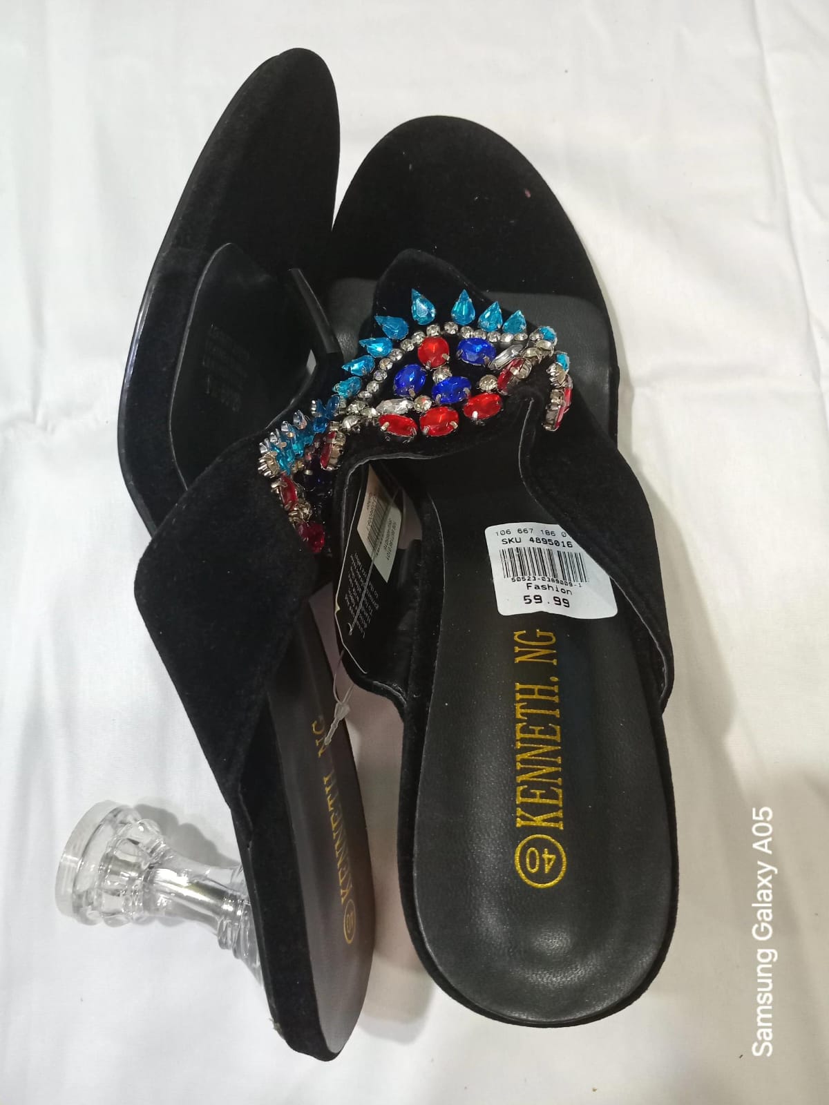 Glass sole party shoes