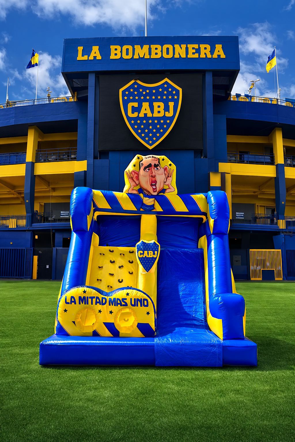 Tobogán Boca Juniors  para piso o pasto