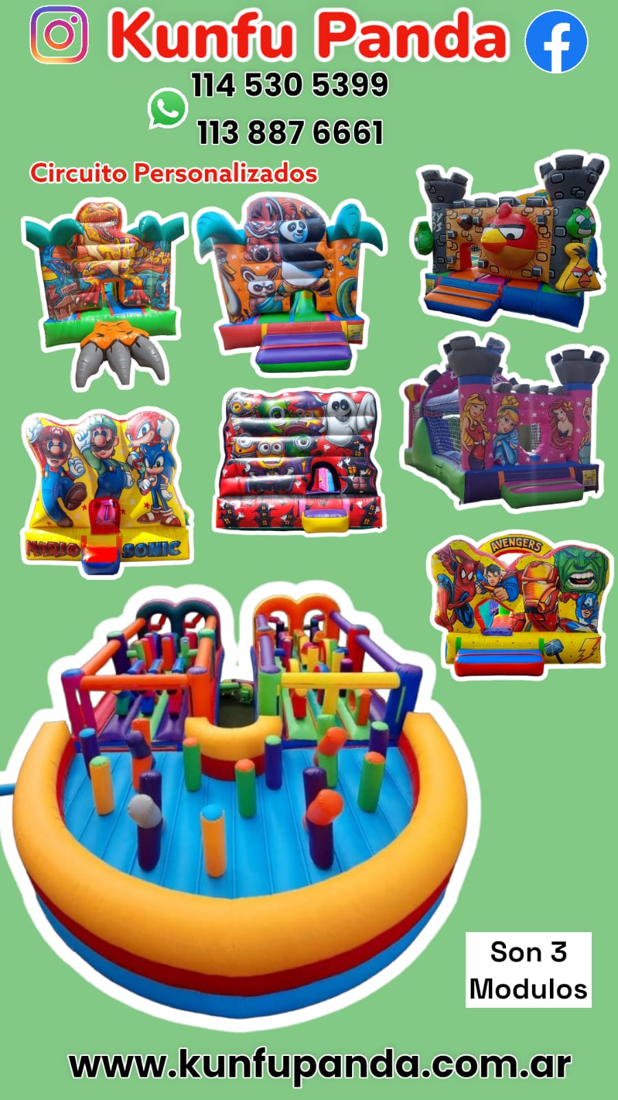 Circuitos Curvo + 2 carreras