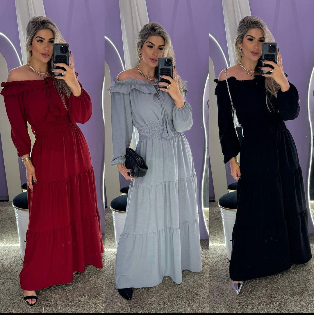 Vestido Crepe duna