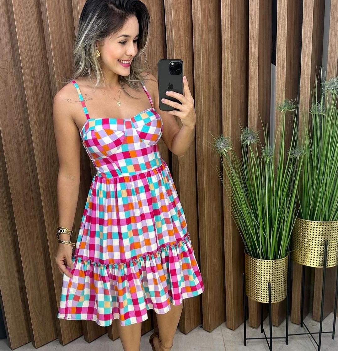 Vestido Xadrez Vichy