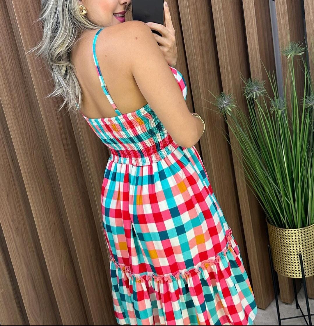 Vestido Xadrez Vichy