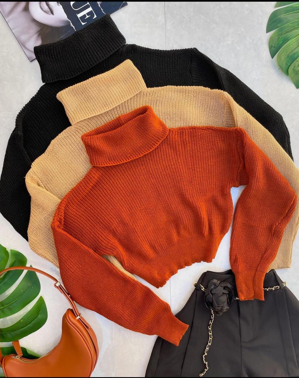 Cropped Trico Gola Alta