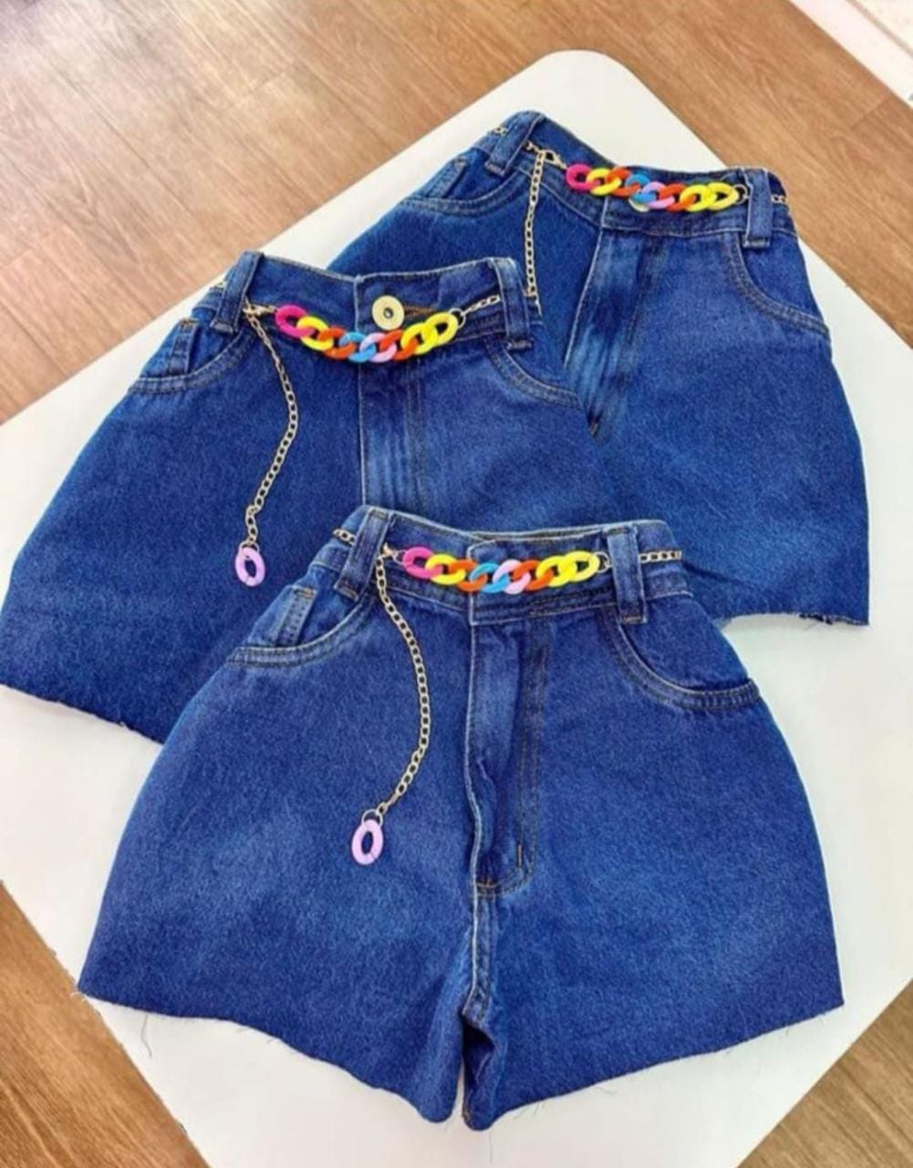 Shorts Jeans Corrente de Luxo