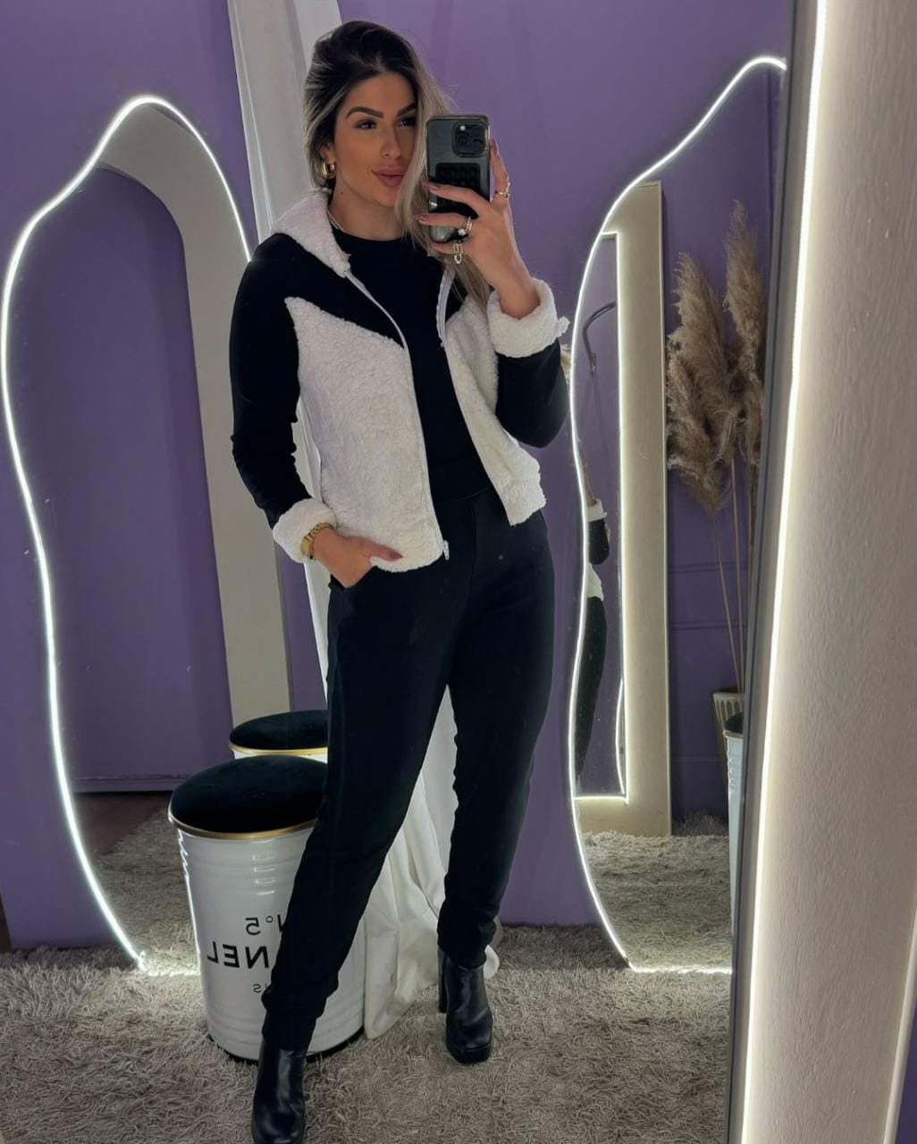 Conjunto Malha Crepe