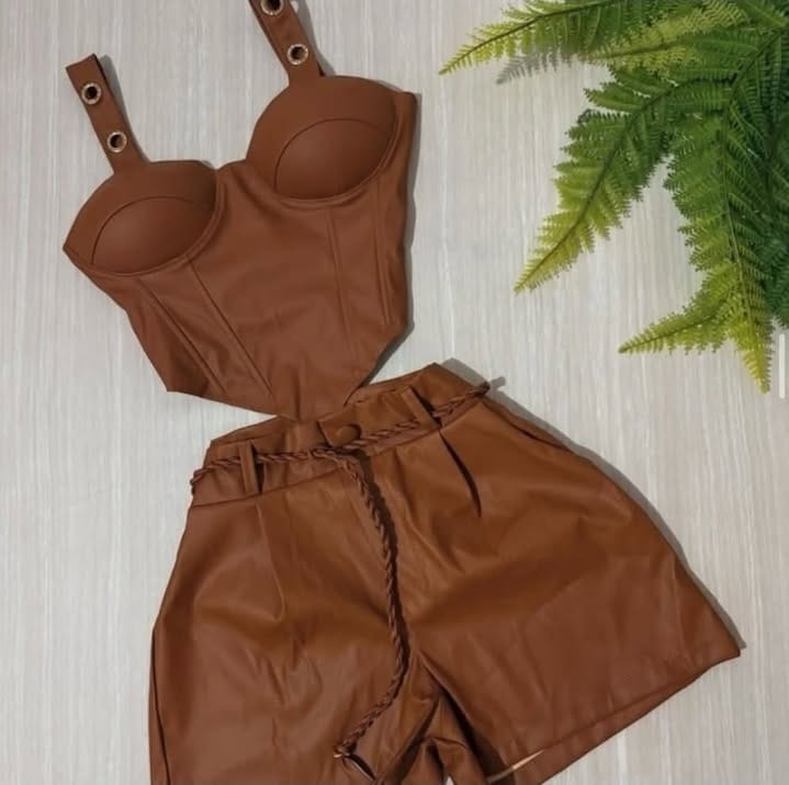 Conjunto Rockstar Couro PU