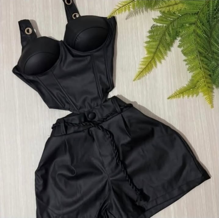 Conjunto Rockstar Couro PU