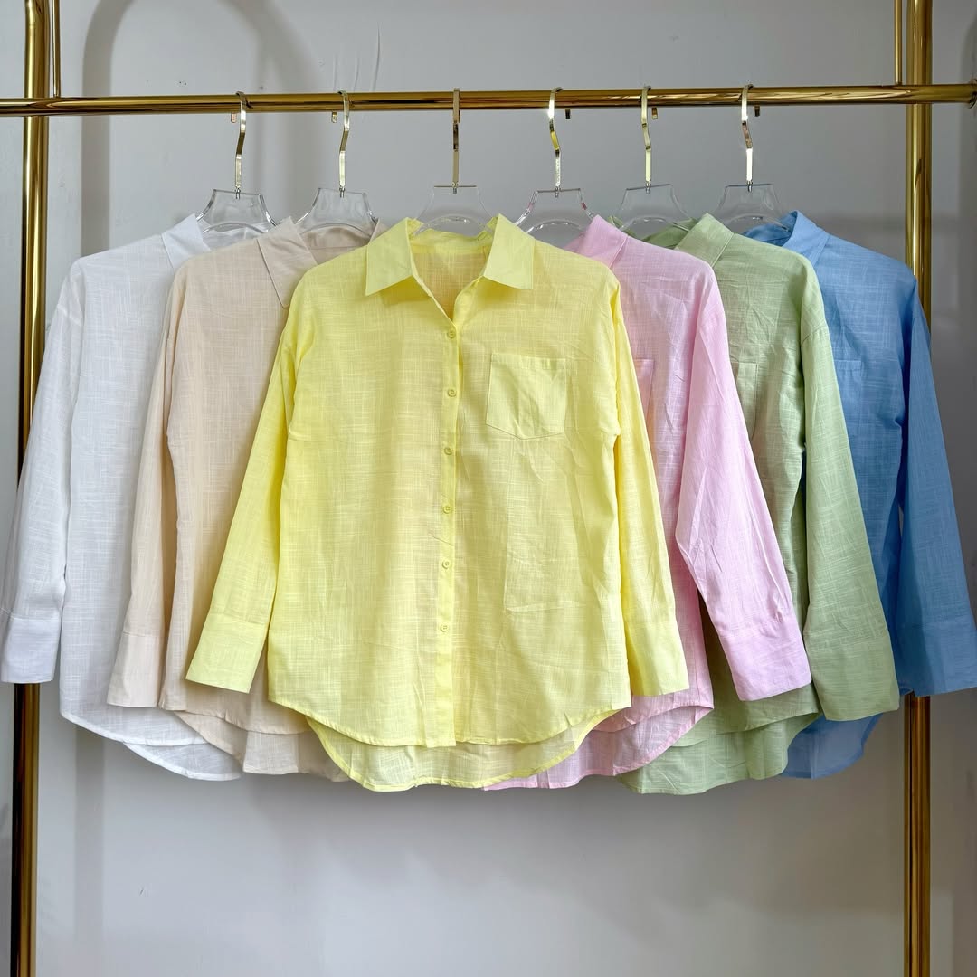 Camisa linho c/ bolso
