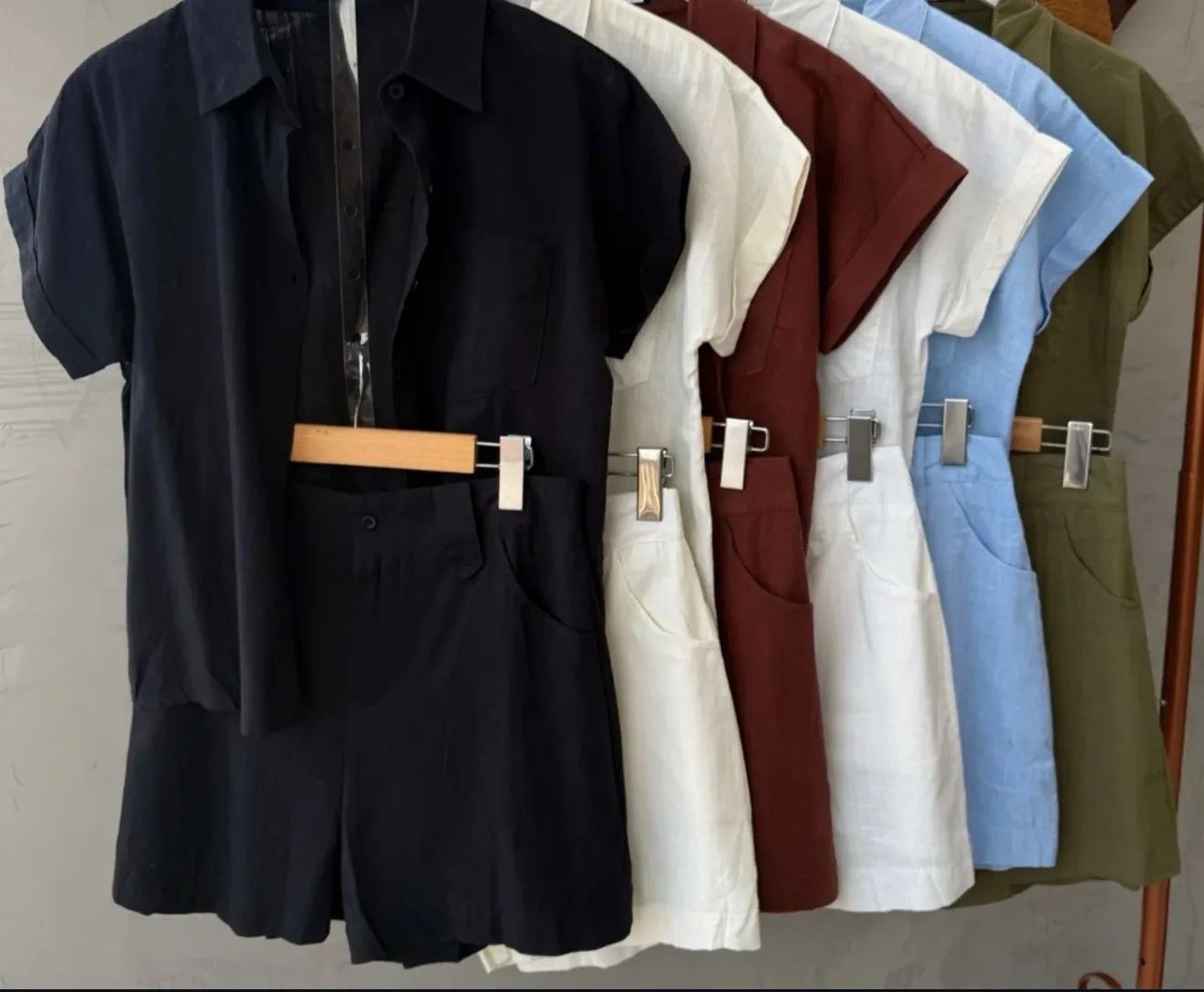Conjunto Linho Manga Curta