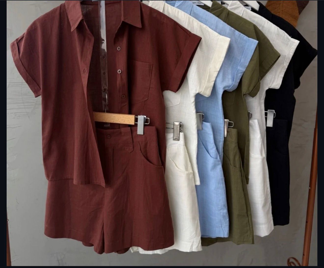 Conjunto Linho Manga Curta