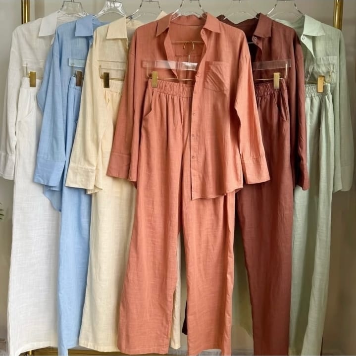 Conjunto Linho - Calça e Camisa