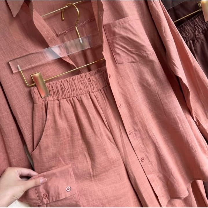Conjunto Linho - Calça e Camisa