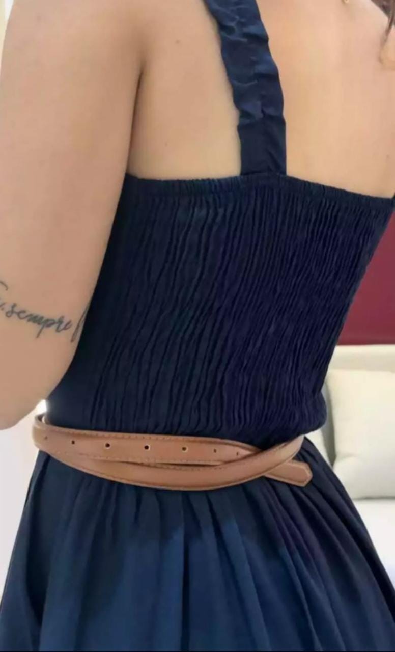 Vestido Linho Midi Sofie