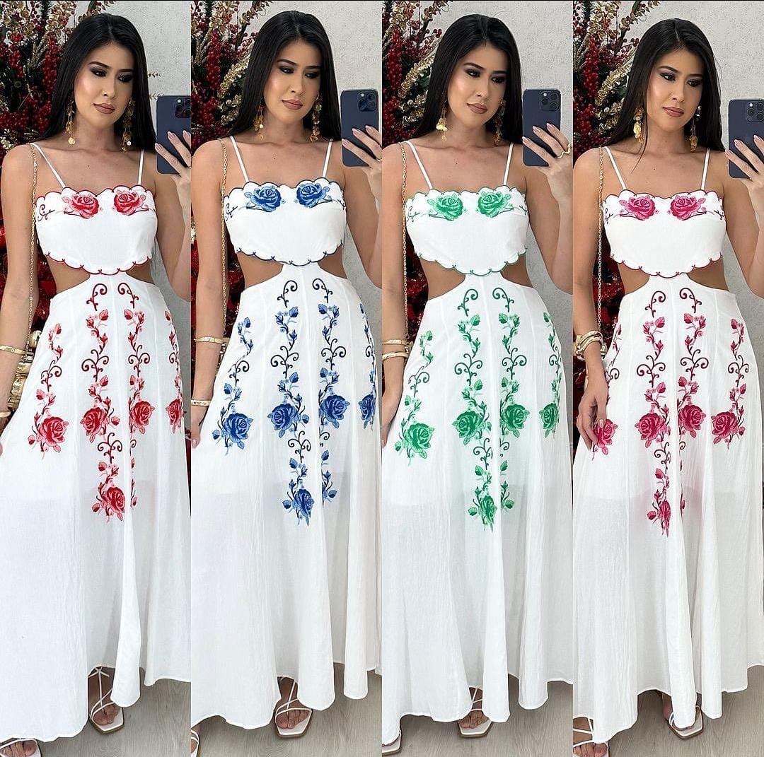 Vestido Longo Vazado