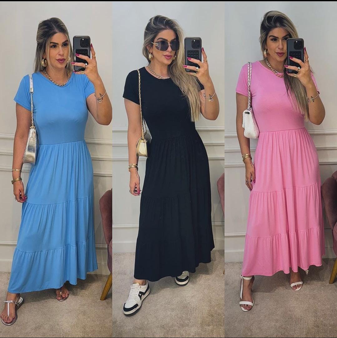 Vestido Malha 100% Algodao