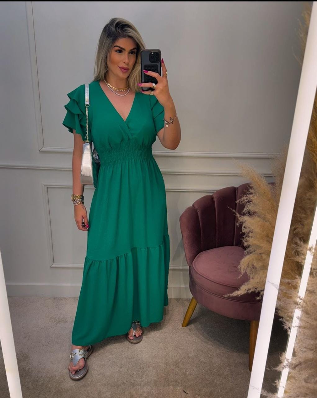 Vestido Crepe Duna 3 Marias