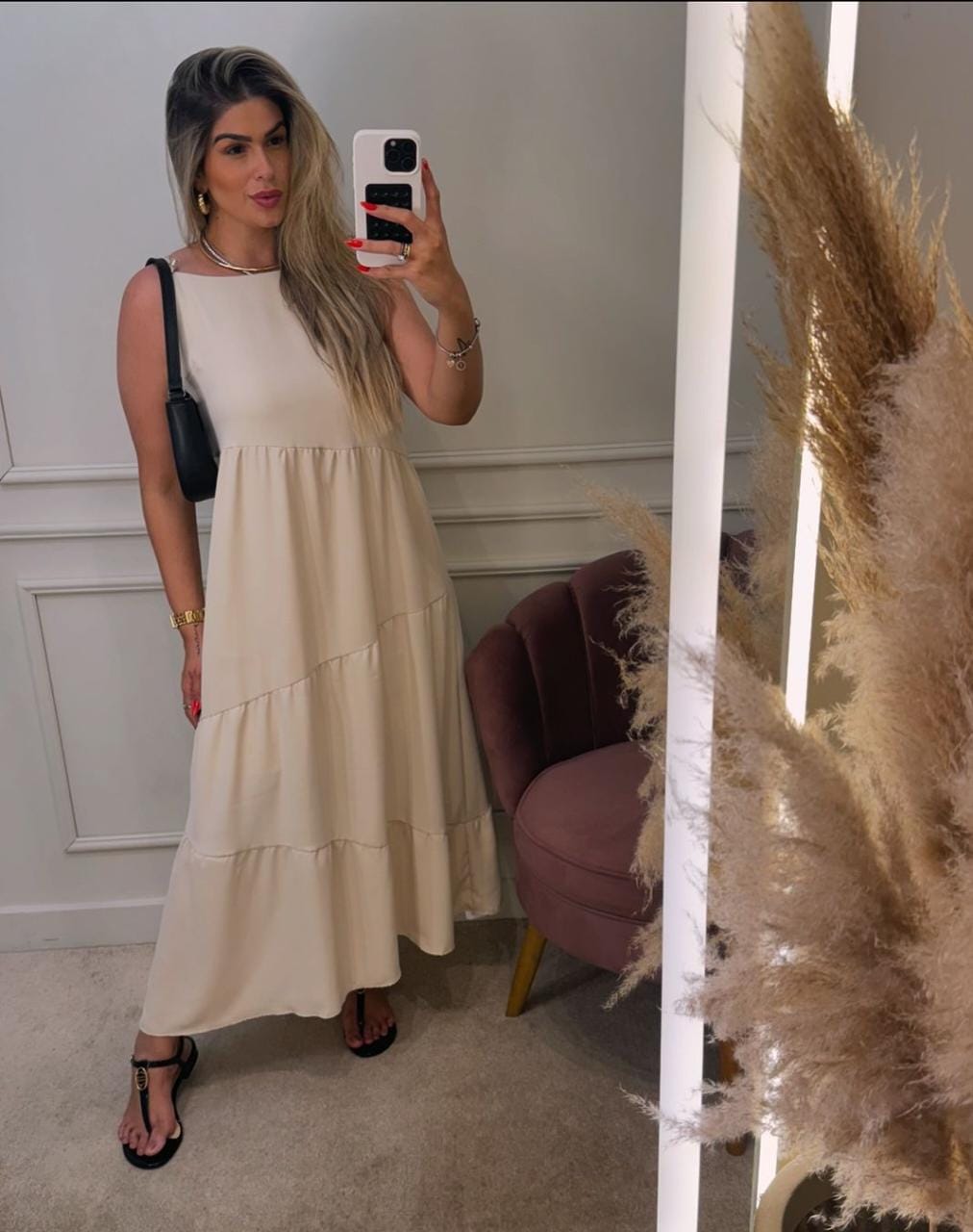 Vestido Crepe Boho Chic