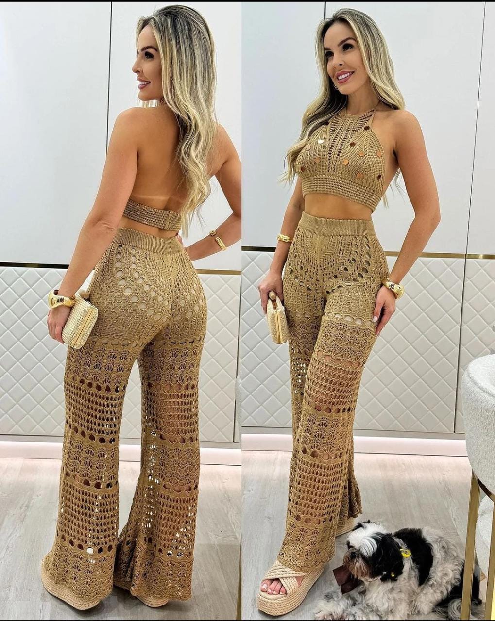 Conjunto Tricô Cris