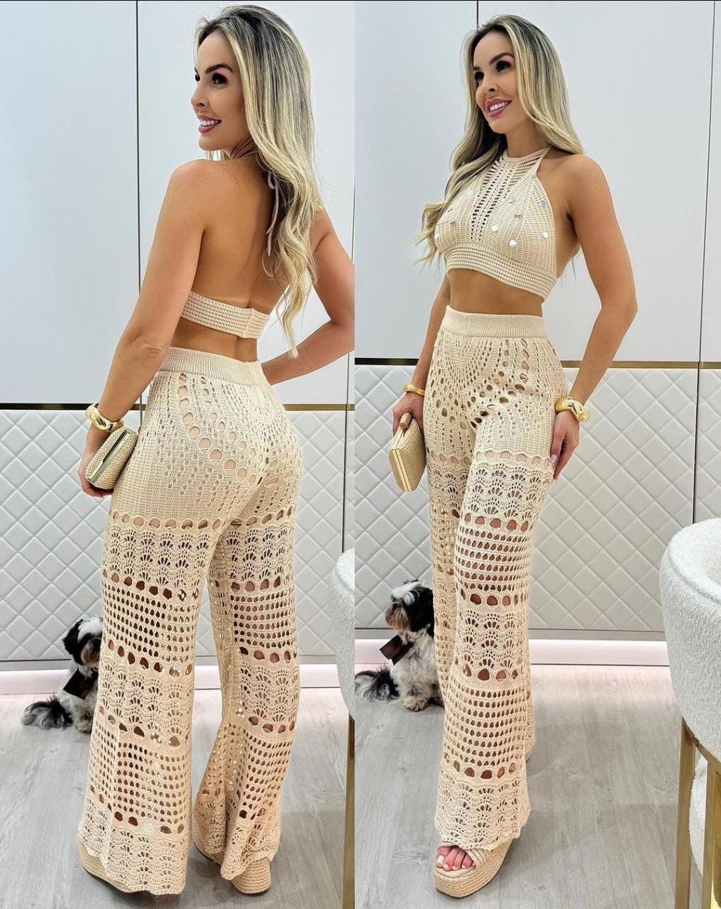 Conjunto Tricô Cris