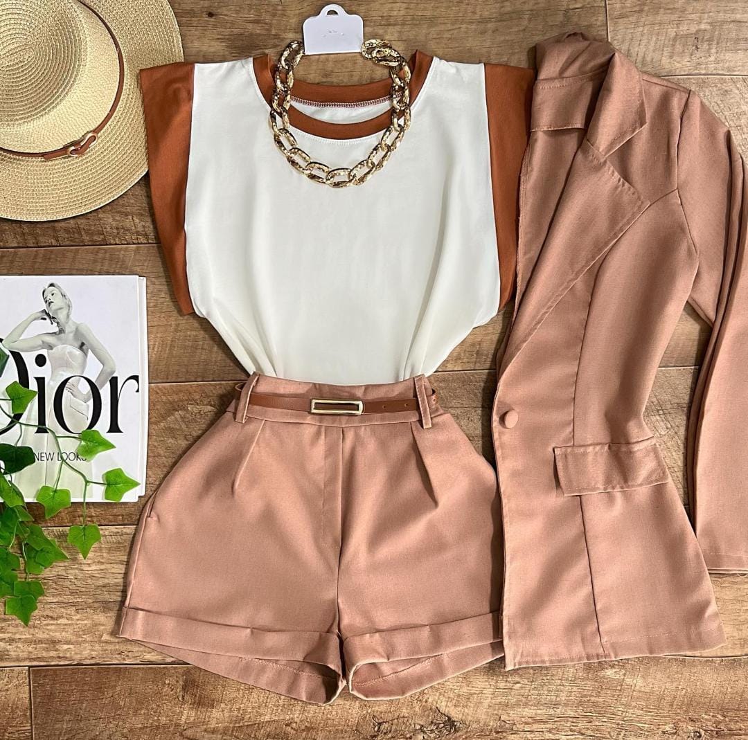 Conjunto linho Trio