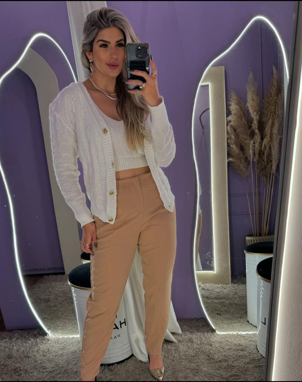 Calça Alfaiataria Cardigan