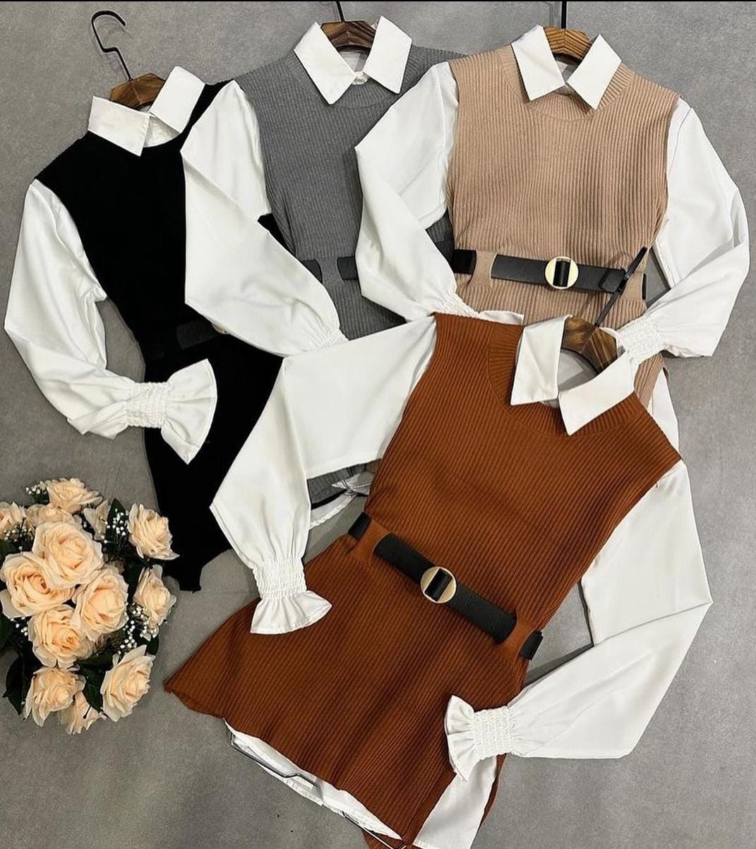 Conjunto Colete Tricô