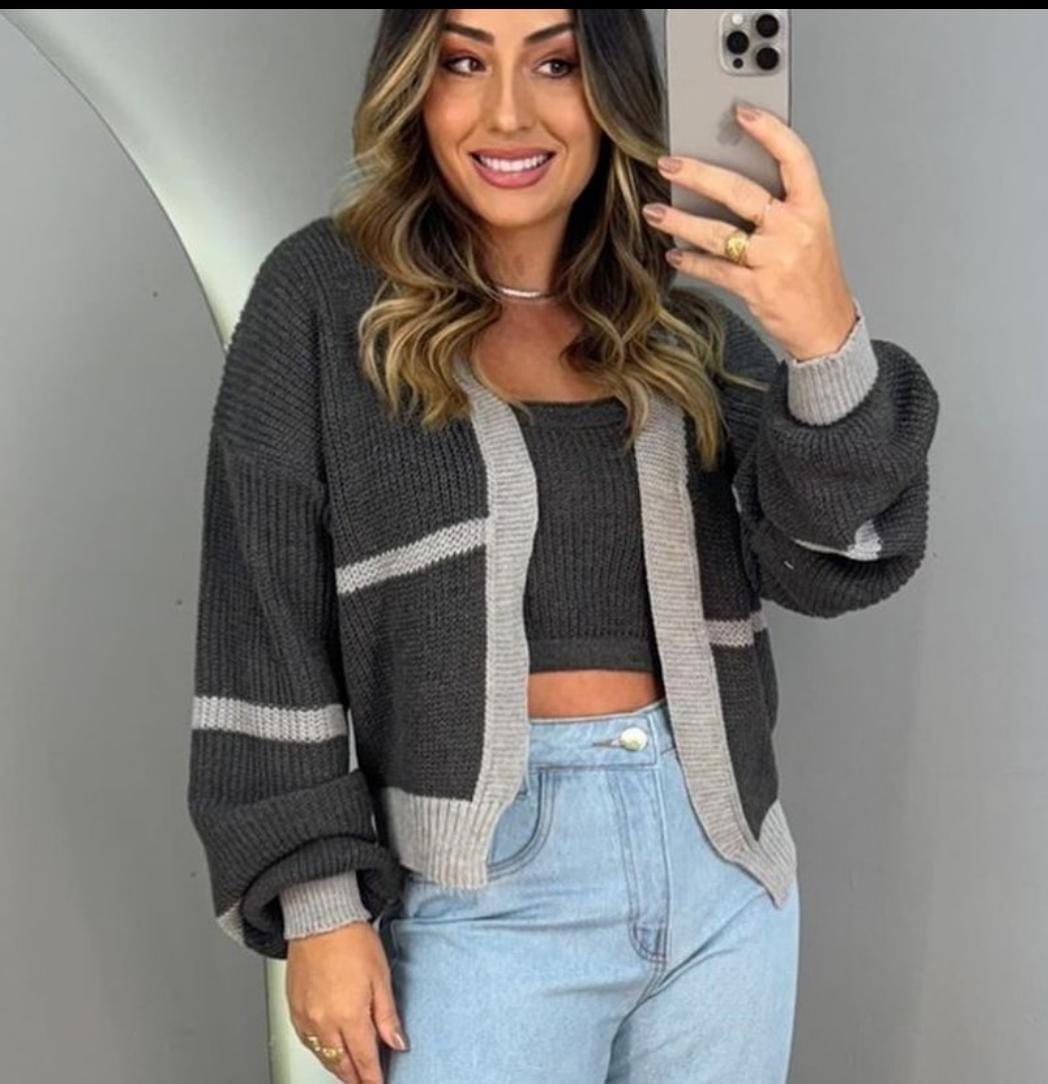 Conjunto Eloá (Casaco e Blusa)