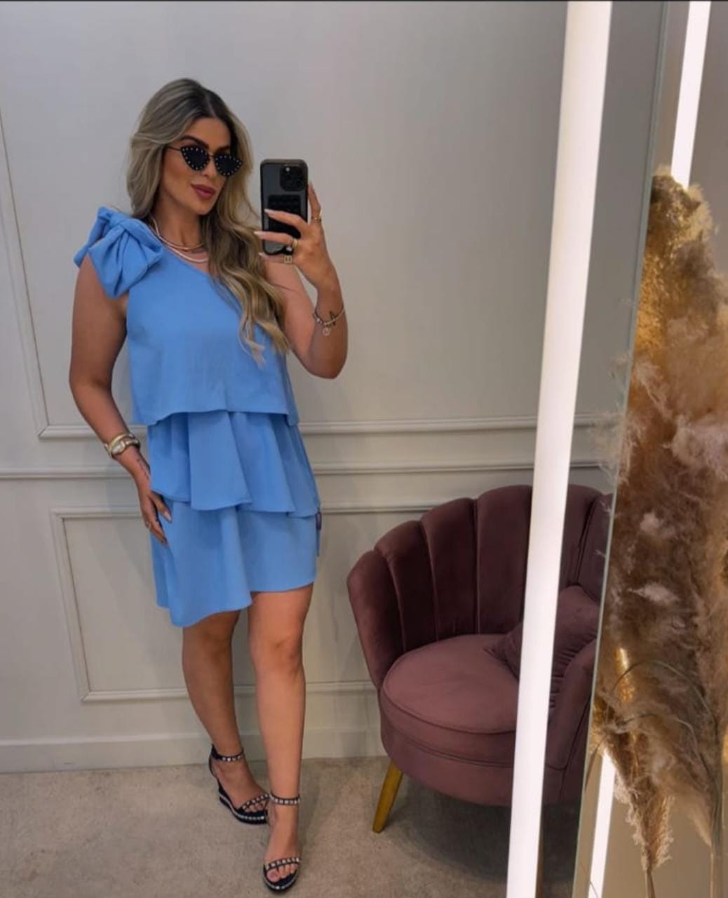 Vestido Crepe Luna