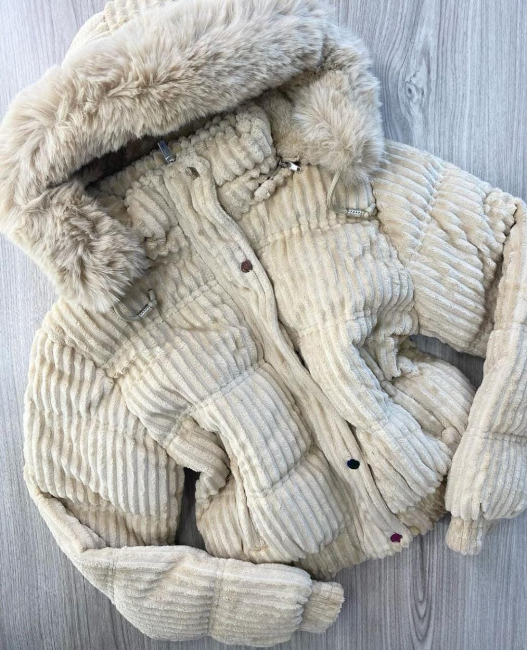 Jaqueta Puffer Cotelê