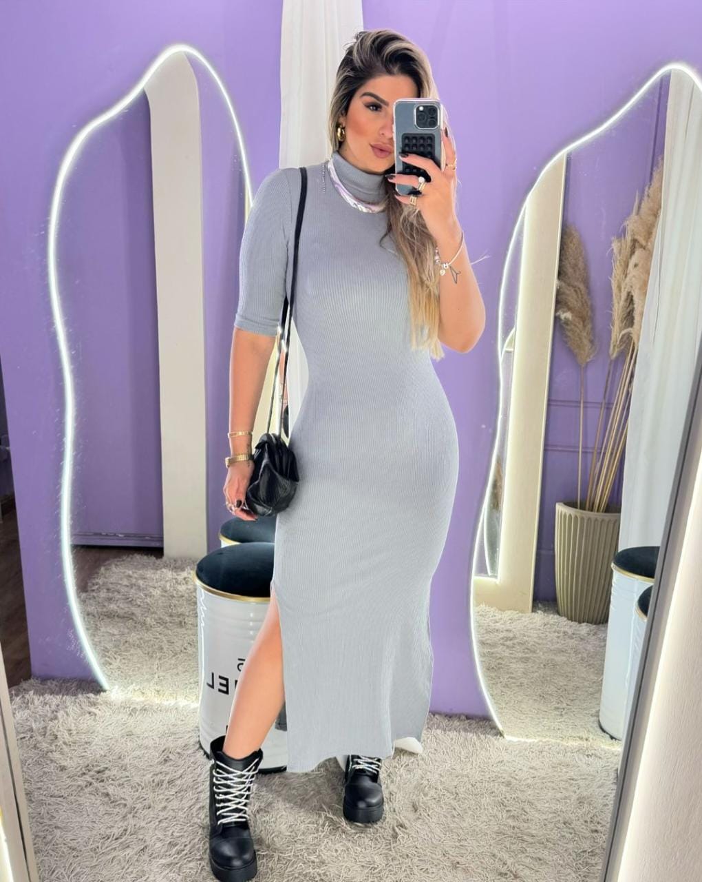 Vestido Anarruga Midi