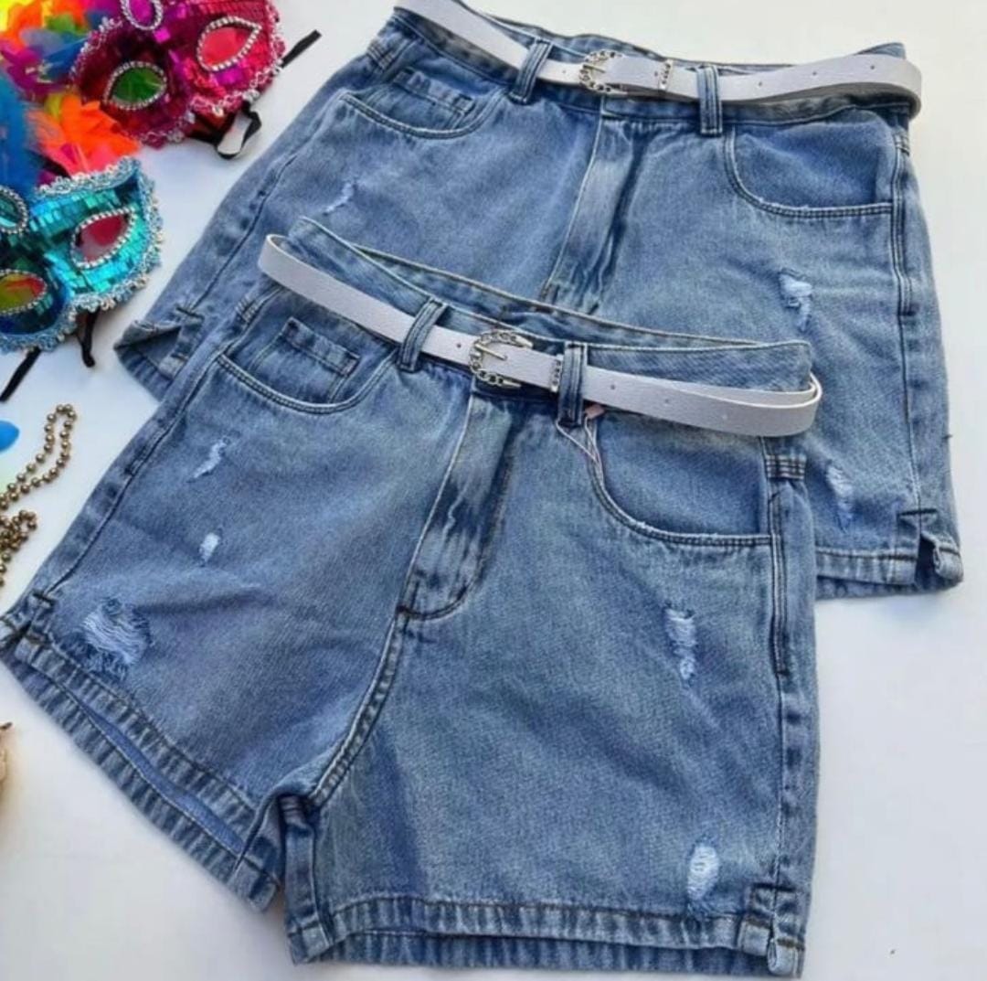 Short Jeans Cintura Alta