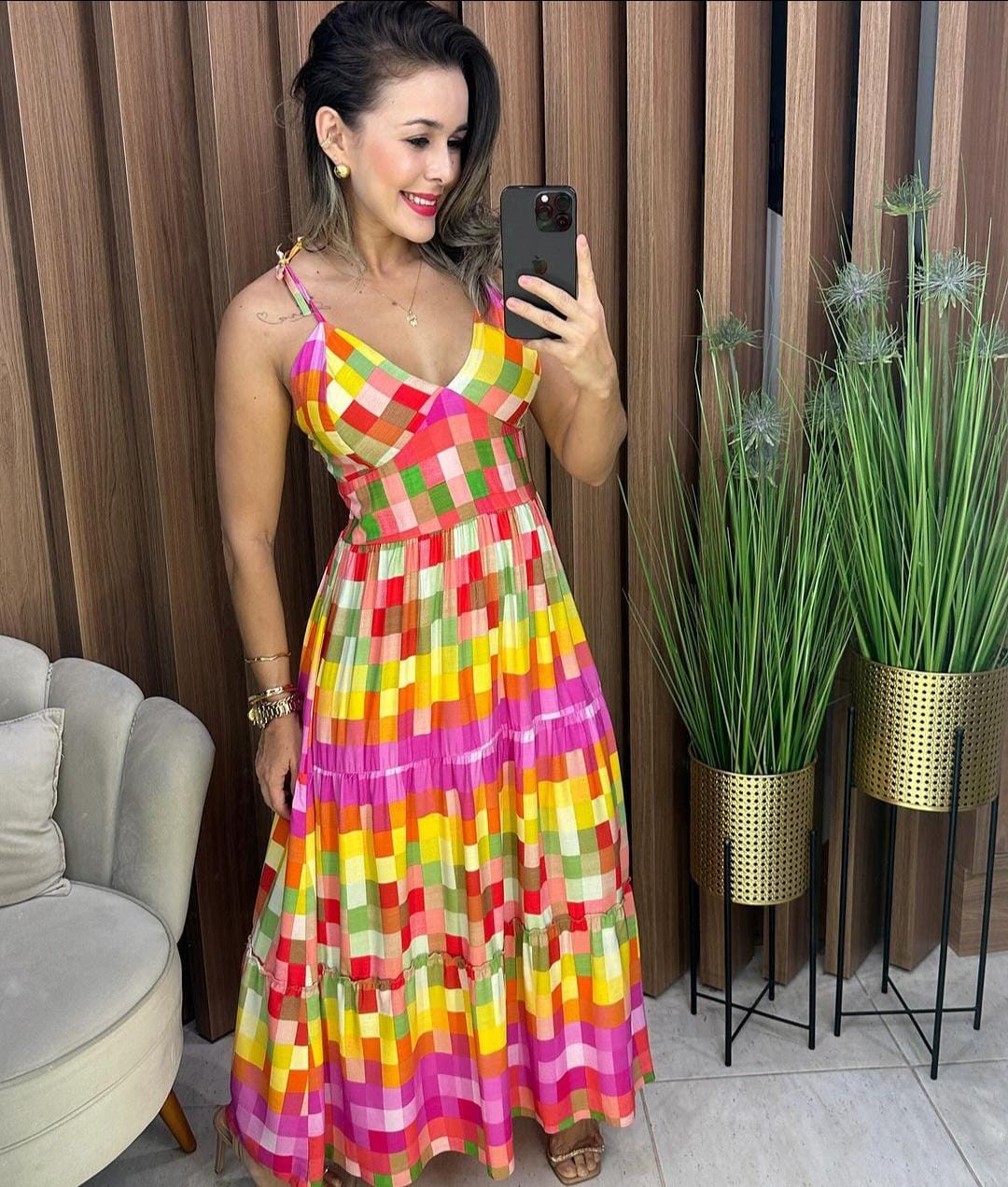 Vestido Longo Viscolinho