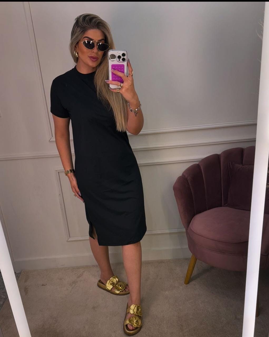 Vestido Malha 100% Algodão