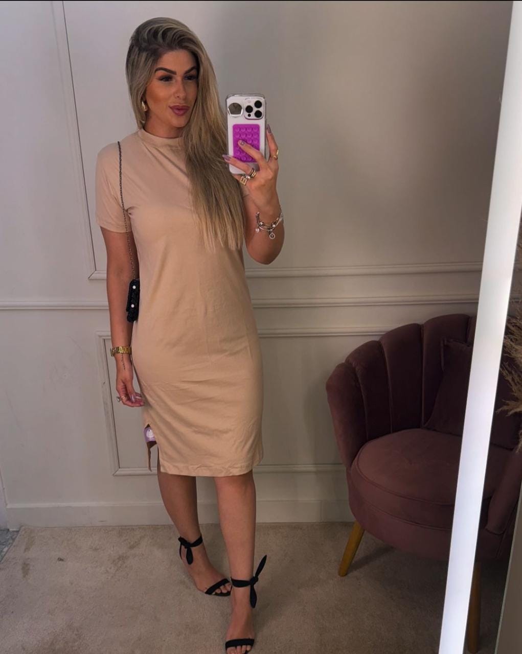 Vestido Malha 100% Algodão