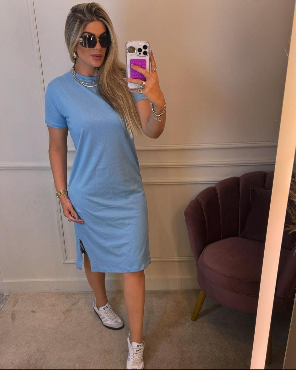 Vestido Malha 100% Algodão