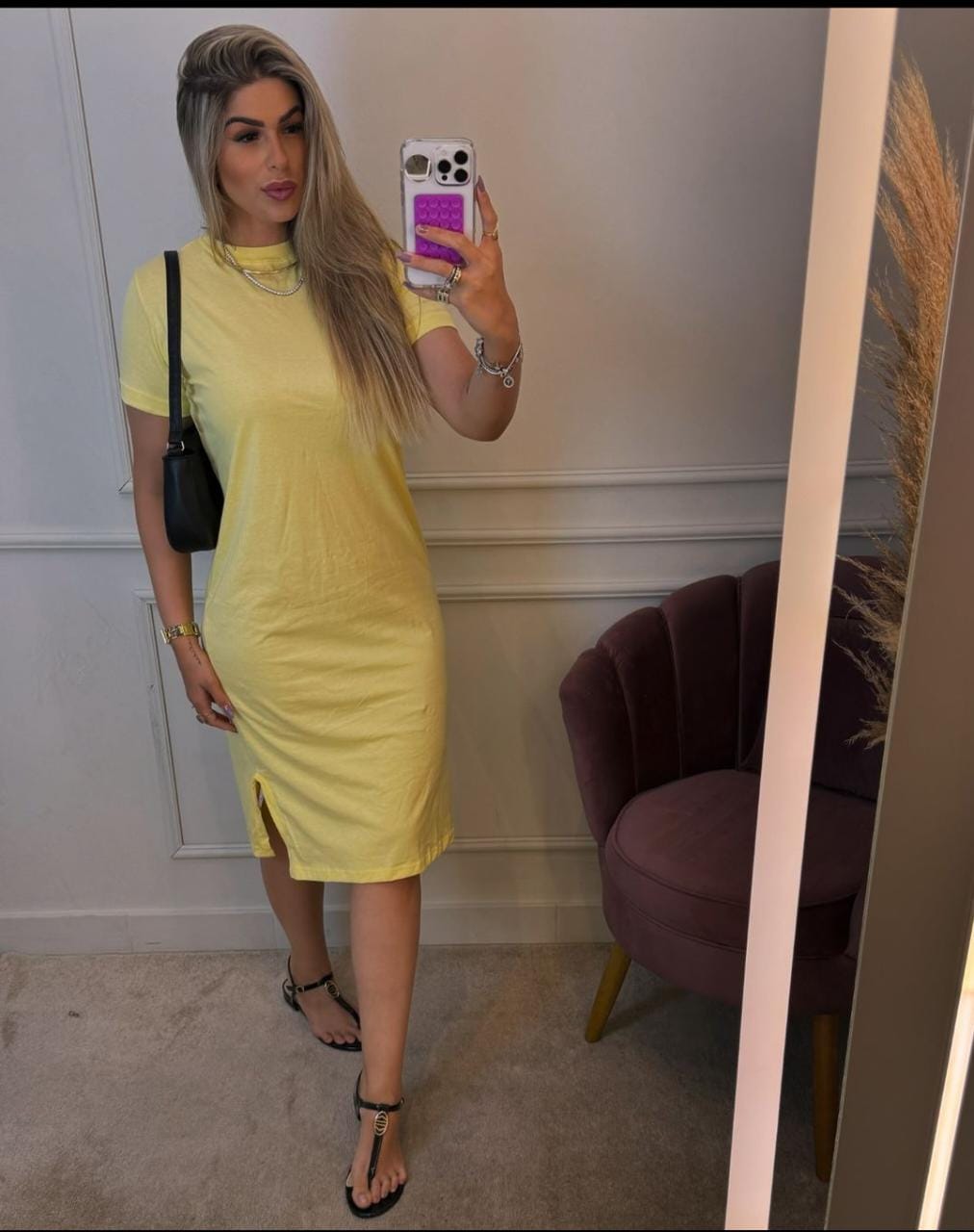 Vestido Malha 100% Algodão