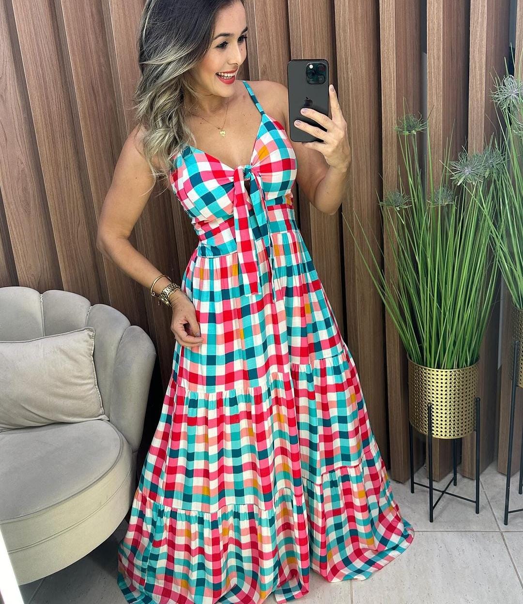 Vestido Vichy