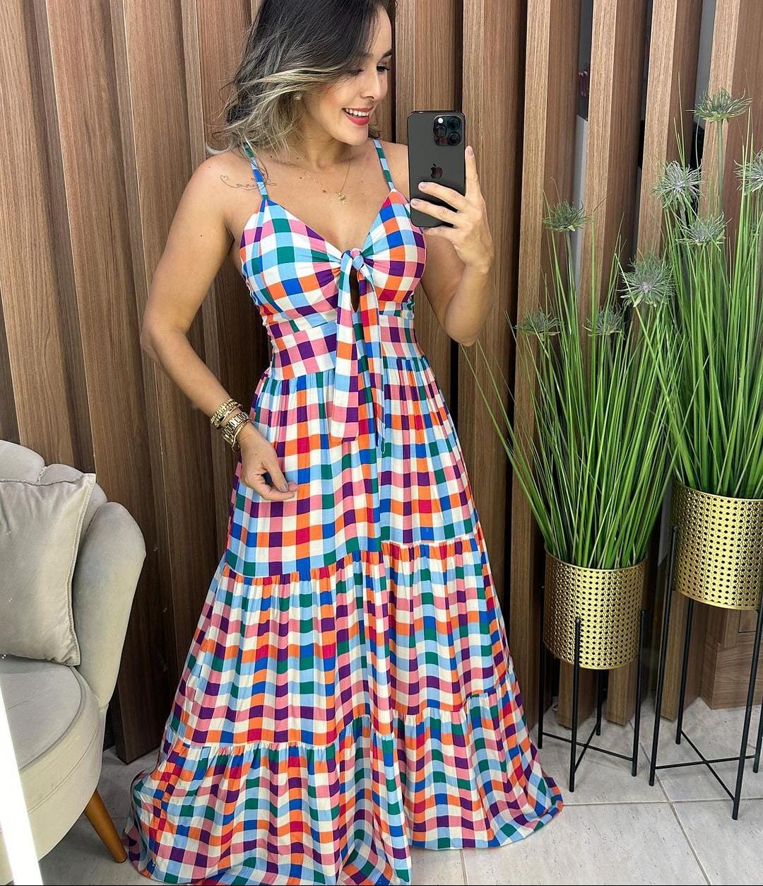 Vestido Vichy