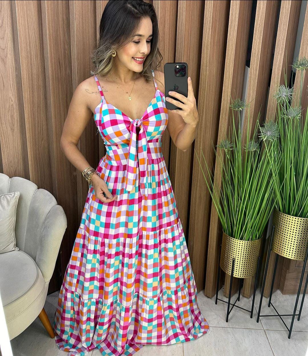 Vestido Vichy