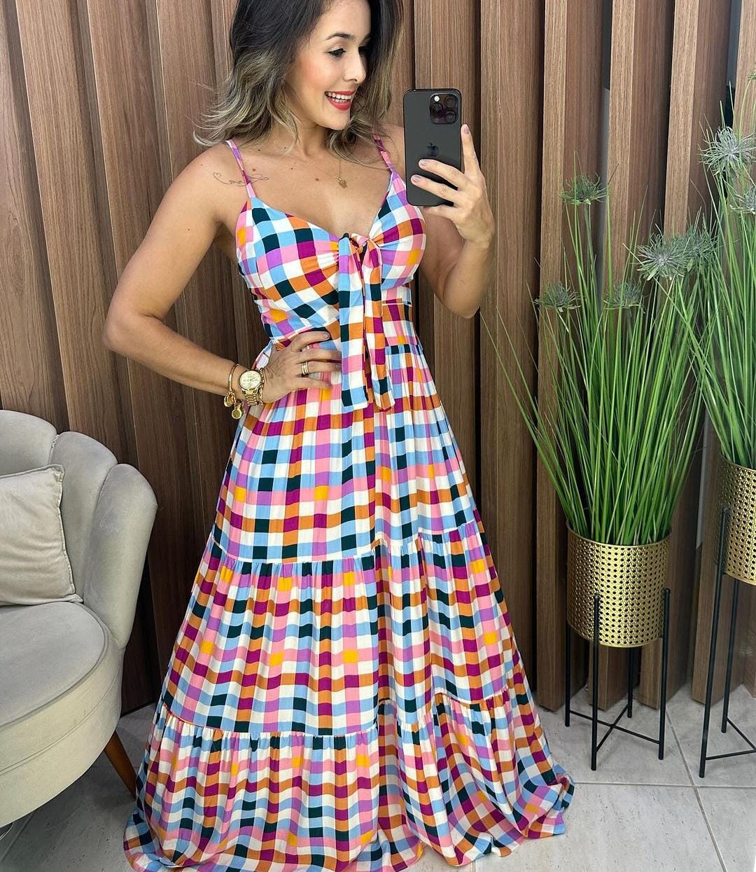 Vestido Vichy